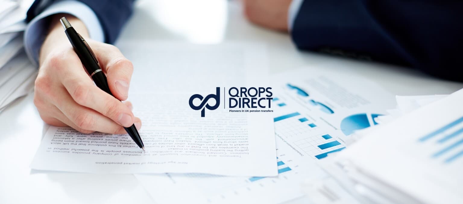 What is the correct order to complete forms for a UK pension transfer to QROPS in India?